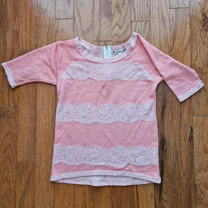 Speechless girl's sweater. Size xl 14/16 Pink and White